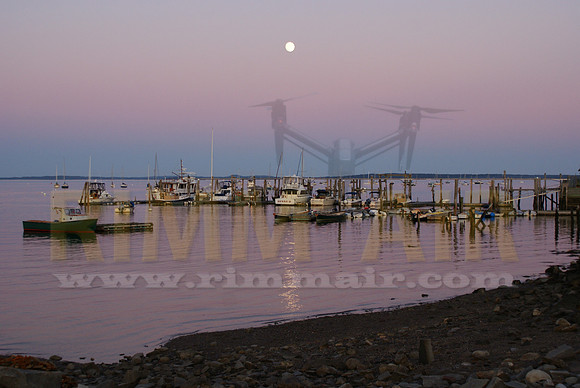Belfast Harbor Moonrise