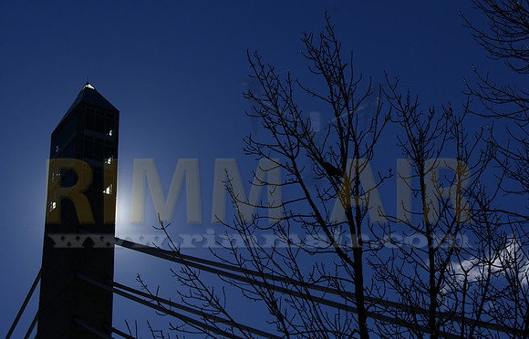 Penobscot Narrows Observatory Backlit