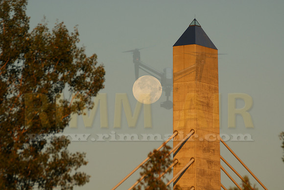 Blue Moon Setting - Verona Island Tower