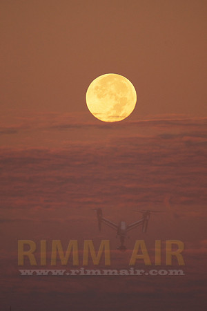 Supermoon Setting