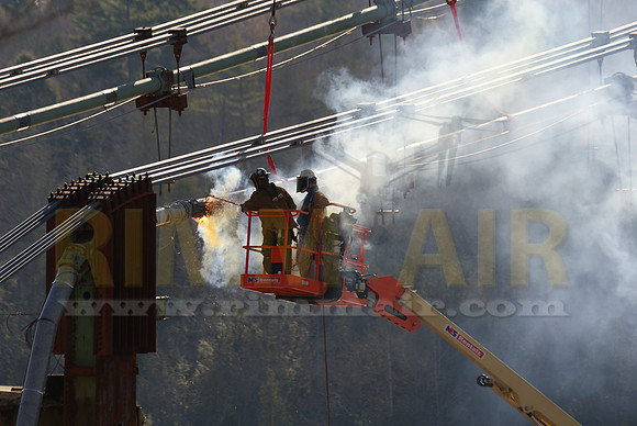 Cutting a Main Suspension Cable