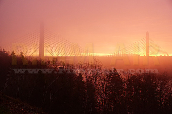 Penobscot Narrows Bridge at Sunrise